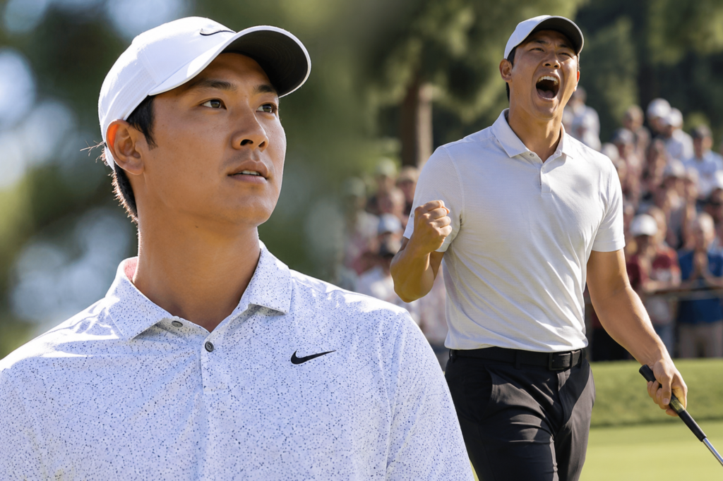 Michael Kim: The PGA Tour Golfer Who Shot a Historic 59 Michael Kim in a featured golf collage highlighting his historic performance at the 2026 3M Open.